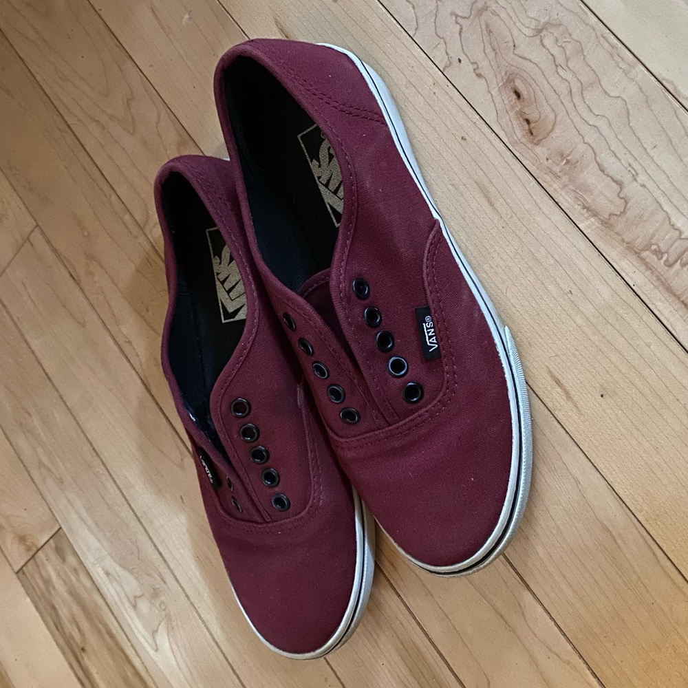 Maroon vans